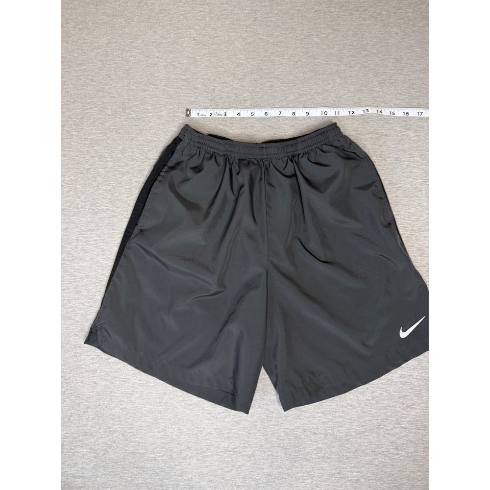 Nike‎ Dri-FIT Womens Running Shorts Grey Black Mesh 644242-060 Size Medium - Picture 2 of 10